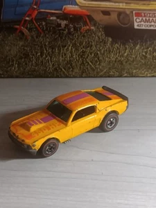 HOT WHEELS REDLINE MUSTANG STOCKER YELLOW ENAMEL 1974 FLYING COLORS - Picture 1 of 5