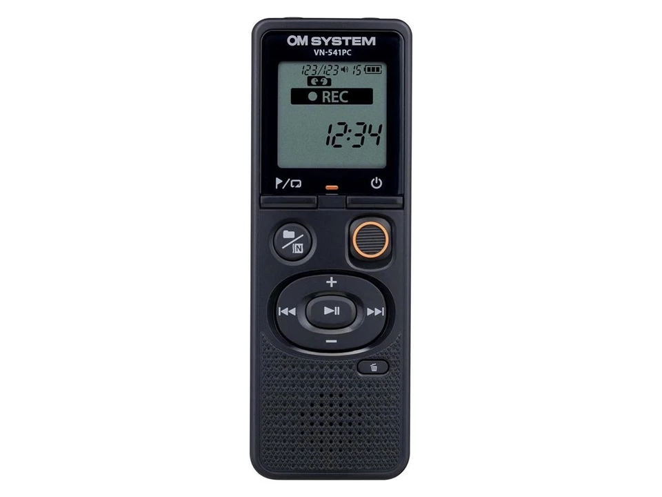 OM SYSTEM VN-541PC 4GB Digital Voice Recorder, Black #V420040BU000 - Image 1 of 4