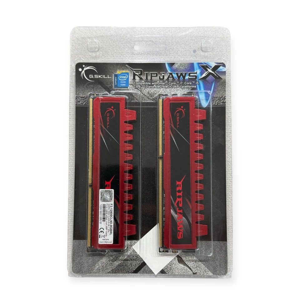 G. Skill Ripjaws DDR3-1600 F3-12800CL9D-8GBRL RAM 8GB (2X4GB) Intel XMP ready - Image 1 of 2