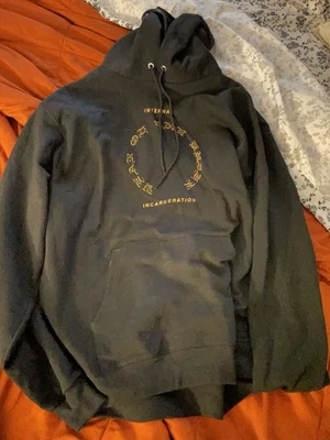 Год ножа пуловер толстовка с капюшоном чемпион большой L хардкор металл - Изображение 1 из 4