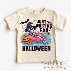 Just Waiting For Halloween Shirt - Funny Halloween Tee - Picture 1 of 5