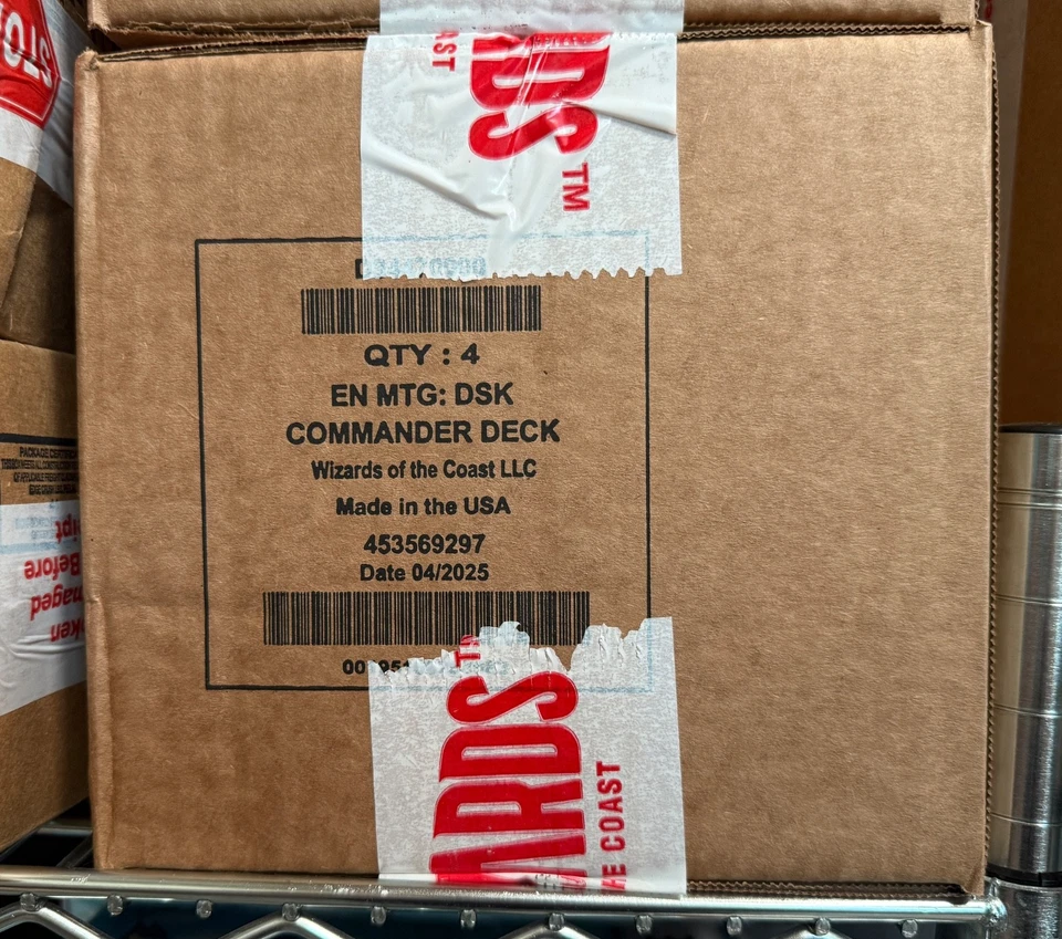 Magic the Gathering Duskmourn House of Horror COMMANDER DECK DISPLAY CASE 4x set - Image 1 of 1