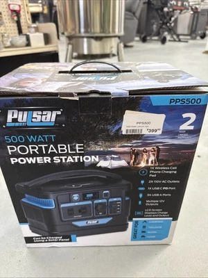 Pulsar Power Station medidor de horas + pantalla LCD + interruptor de encendido + puerto USB + linterna LED Foto 1 de 3