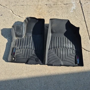 WeatherTech FloorLiner Mats for 2014-2019 Toyota Highlander 1st Row Only - Picture 1 of 6