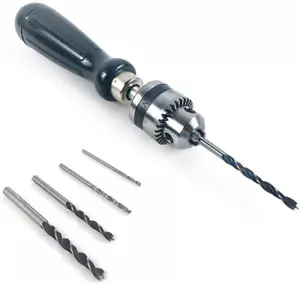 QWORK Pin Vise Hand Drill Bits, Micro Mini Twist Drill Bits Set, Ideal - Picture 1 of 12