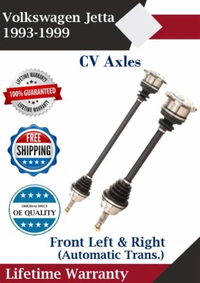 Eixos dianteiros CV originais de fábrica para 1993-1999 Volkswagen Jetta Automatic Trans. Lifetime Warr. - Imagem 1 de 4