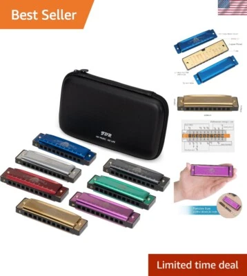 Portable 7-Key Harmonica Set with EVA Case - Ideal for All Musicians & Gifting - Image 1 of 4