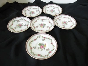 Vintage Spode Copelands China Garland Demi-Tasse saucers no. 7095 SIX - Picture 1 of 8