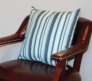 Blue Beach Stripe Cushion Cover 18"x18" - Picture 1 of 1