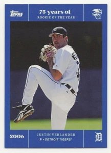 2022 Topps Rookie of the Year 75th Anniversary JUSTIN VERLANDER Sapphire Blue/25 - Picture 1 of 1