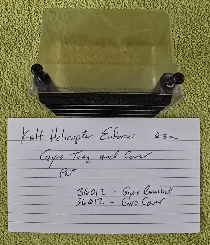 VINTAGE Kalt Baron/Enforcer 30 Helicopter PARTS - GYRO TRAY AND COVER - Image 1 of 1