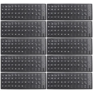 10 piezas pegatinas universales para teclado en idioma extranjero protector de teclado diseño de PC - Imagen 1 de 12