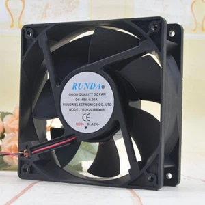 RUNDA 48V 0.20A RD12038B48H 12038 2-pin double ball high air volume server fan - Picture 1 of 3