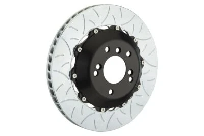 Brembo 2 Piece Rotors Rear 350mm Slotted Type 3 996 Turbo GT2 with PCCB 02-05 - Image 1 of 4