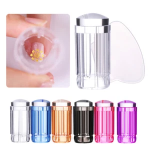 Silicone Nail Art Stamping Kit Set Transfer Stamper Scraper Plate Manicure New - Picture 1 of 21