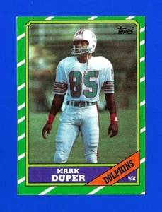 1986 Topps Football #48 Mark Duper NMINT MIAMI DOLPHINS (SB1) - Bild 1 von 1