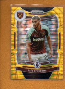 Said Benrahma 2021-22 Panini Prizm Premier League Breakaway Gold #234/10 - Imagen 1 de 2