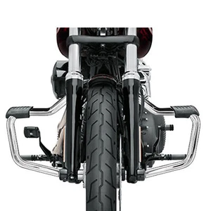 Mustache Engine Guard Highway Crash Bars Fit For Harley Dyna Super Glide 06-17 - Picture 1 of 13