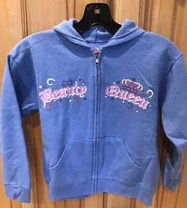 Hanes Blue Beauty Queen Hoodie Sweatshirt Girls M - Picture 1 of 5