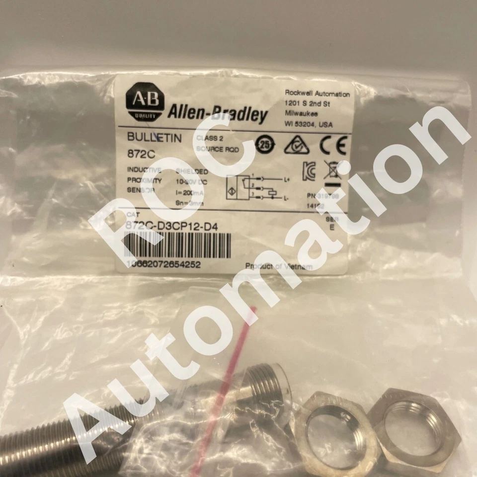 New Allen Bradley 872C-D3CP12-D4 Inductive Proximity Sensor - Image 1 of 2