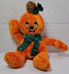 Vintage Pumpkin Jack-O-Lantern Stuffed Plush Halloween Vintage 2001 - Picture 1 of 5