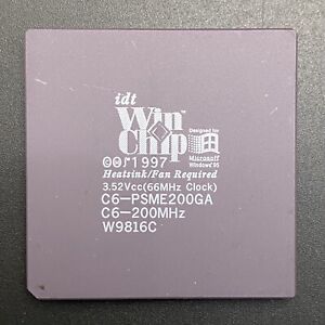 IDT Winchip C6-PSME200GA CPU C6-200Mhz Socket7 32-bit 3.45V Processor