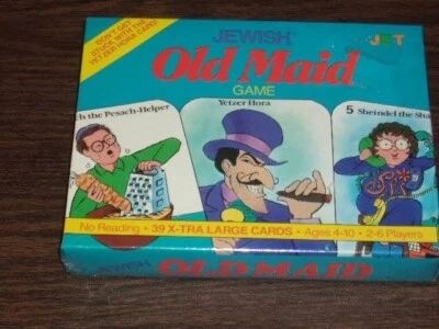 NIB 1992 Jewish Old Maid Card Game 39 X-Tra Large Cards - Image 1 of 4