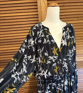 POL Clothing Dress Womens Long Sleeve Floral Midi - Picture 1 of 11