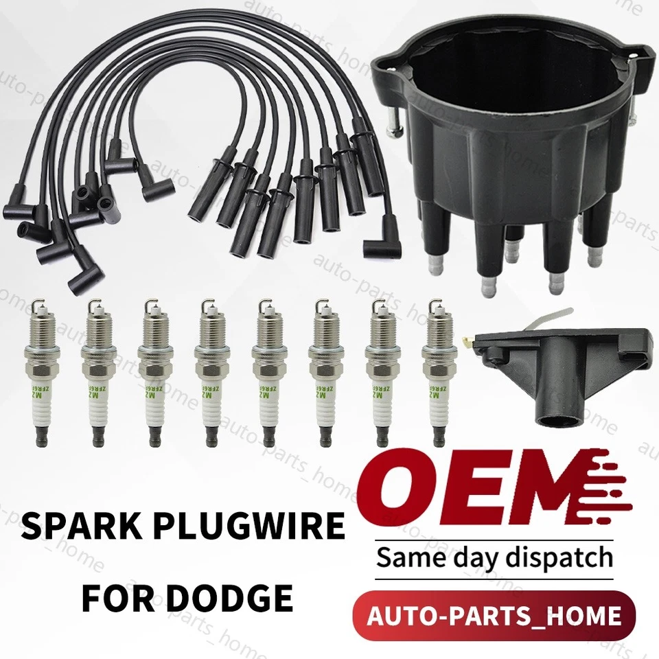 Camioneta y camioneta Dodge Ram 1994-2003 5,2 L 5,9 L tapa de cables y rotor y bujías FIts Foto 1 de 4