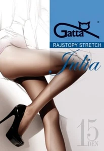 GATTA Semi-Matt Tights,Transparent Stretch Yarn,Reinforced Panty,Bare Leg Effect - Picture 1 of 9