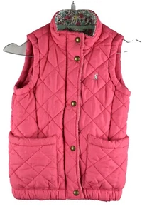 Joules Lowen Junior Girls Kids Pink Bodywarmer GIlet Size 7 YRs Warm Winter - Picture 1 of 8