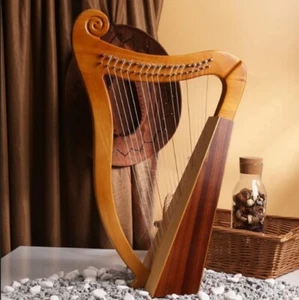 Harp mahogany 19 Nylon Strings ancient greek style Bags and other accessories AU - Picture 1 of 14