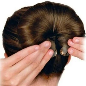 NEW Foam Sponge Hair Styling Donuts Bun Maker Former NICE HOTN Tool French S1O6 - Picture 1 of 12