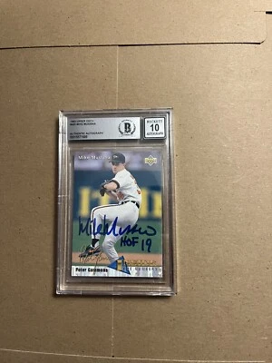 Mike Mussina HOF Signed 1993 Upper Deck #463 Baltimore Orioles BGS BAS 10 AUTO - Image 1 of 2