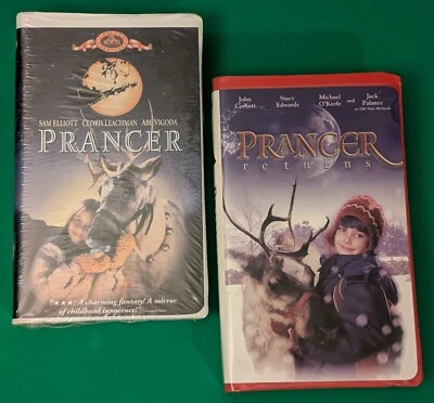 Prancer (1989) & Prancer Returns (2001) VHS Tapes - Christmas Holiday Abe Vigoda - Image 1 of 4