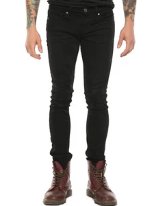 KILL CITY ROCKER FIT PEGGED SKINNY STRETCH GOTHIC PUNK STAGE JEANS HOSE BIKER - Bild 1 von 7