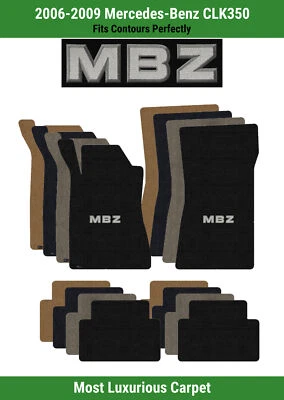 Alfombrillas delanteras y traseras Lloyd Luxe para Mercedes-Benz CLK350 '06-09 con apliques MBZ Foto 1 de 4