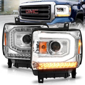 ANZO 111514 Headlight Assembly FITS 2014 2015 gmc sierra 1500 projector headligh - Picture 1 of 9