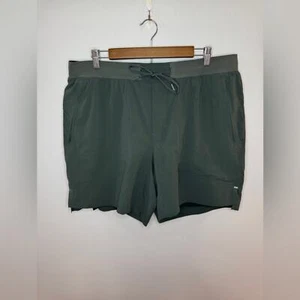 Pre-Owned XXL Lululemon License to Train 7” Inseam Lined Shorts in Smoked Spruce - Picture 1 of 11