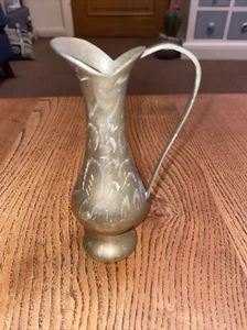 Vintage massiver Messing Miniatur Wasserkrug 13 cm hoch - Bild 1 von 5