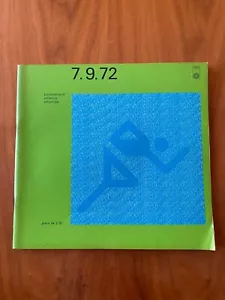 Offizielle Olympische Spiele 1972 München Leichtathletik Statistik 7.9.72 Otl Aicher Grafik - Bild 1 von 14