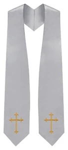 Silver Traditional Choir Stole - Imagen 1 de 2