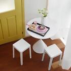 2 Pieces Dollhouse Mini Chair High Stool 1:6 Photo Props Dollhouse Furniture