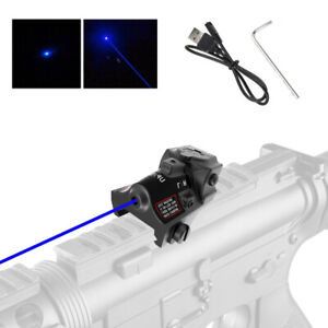 Laser Blue Sigh Pistol Gun Glock Pointer USB Rechargeable Beam 17 18c 19 21 26