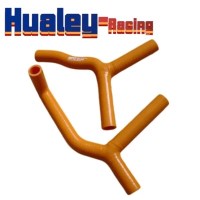 Manguera de radiador de silicona naranja para KTM 85 SX 105 SX 85 XC 105 XC 2004 2003-2012 Foto 1 de 4