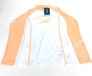 Tesla Langarm UPF 50+ Athletic Rashguard Neon Orange Damen Größe XS Neu mit Etikett - Bild 1 von 8