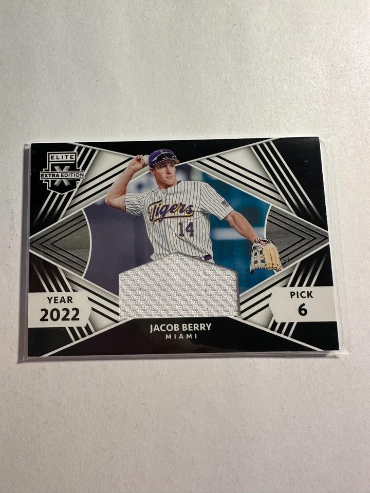 K78,269 - 2022 Elite Extra Edition First Round Materials #6 Jacob Berry Jersey - Image 1 of 1