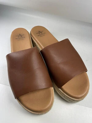 Aquatalia Mujer SHAYNA Marrón Plataforma Alpargatas Zapatos Sandalias 10 Medianas Usadas en Excelente Condición Foto 1 de 4