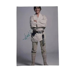 Mark Hamill Authentic Signed 8.25x11.5 Photo as Luke Skywalker Star Wars No COA - Picture 1 of 8