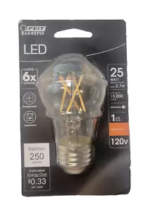 Feit Electric A15 LED Light Bulb 25W Equivalent Dimmable 250 Lumens - Picture 1 of 2